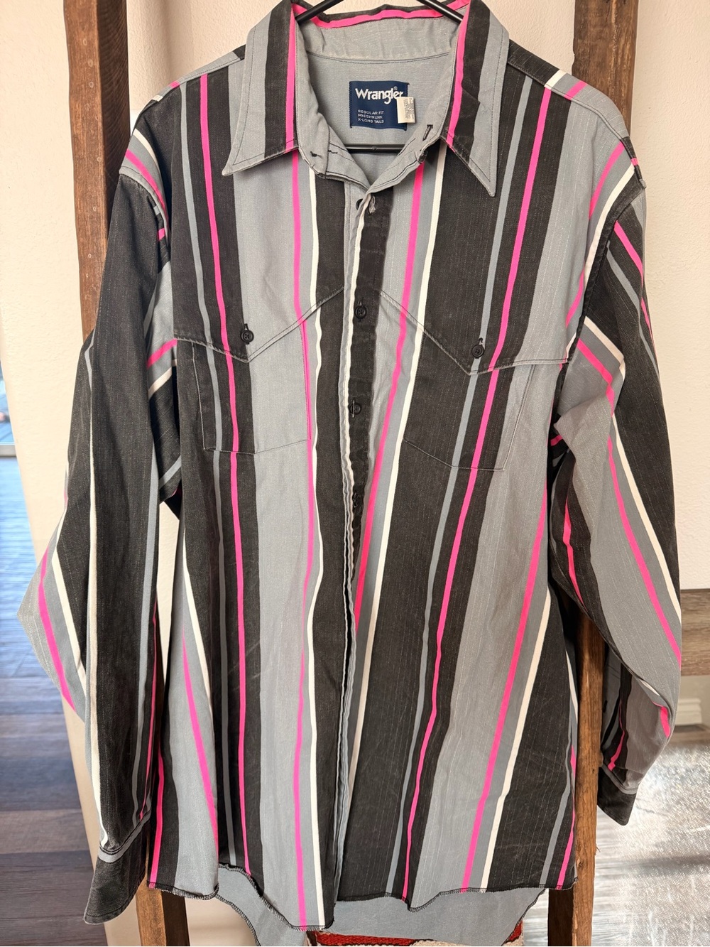 90s wrangler brushpopper button up
